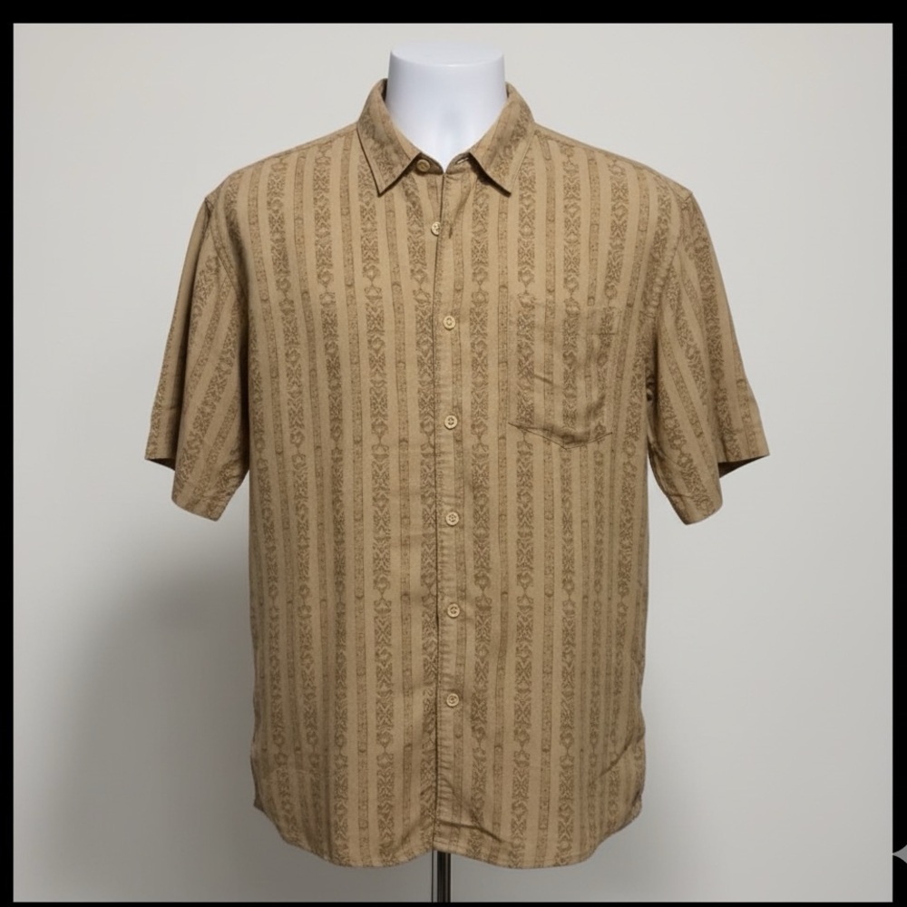 Vintage Quiksilver Waterman collection casual Button Down Shirt Size M